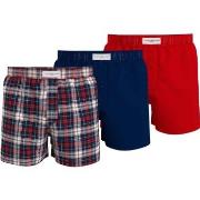 Tommy Hilfiger Woven Boxer Print Marine/Rød bomull Large Herre