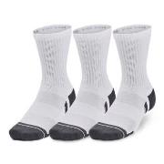 Under Armour Strømper 3P Performance Cotton Mid Socks Hvit Large