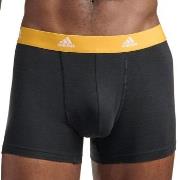 adidas 3P Active Flex Cotton Trunk Svart/Oransje bomull Medium Herre