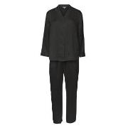 Lady Avenue Pure Silk Basic Pyjamas Svart silke Medium Dame