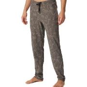 Schiesser Mix Plus Relax Long Pants Brun Mønster bomull 50 Herre