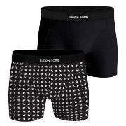 Björn Borg 2P Premium Cotton Stretch Boxer 2633 Svart/Hvit bomull Medi...