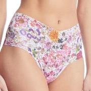 Hanky Panky Truser Signature Lace Print Retro Thong Hvit m Blomste nyl...