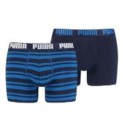 Puma 2P Heritage Stripe Boxer Marine Stripet bomull X-Large Herre