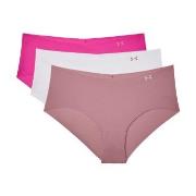 Under Armour Truser 3P Pure Stretch Hipster 1325 Rosa/Hvit X-Small Dam...