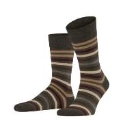 Falke Strømper Stripe Socks Brun Str 43/46 Herre