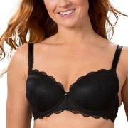 Trofe Julia Lace Padded Bra BH Svart polyamid B 90 Dame