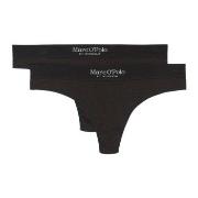 Marc O Polo Casual Thong Truser 2P Svart bomull X-Small Dame