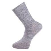 Trofe Wool Loose Rib Sock Strømper Grå Str 39/42 Dame