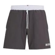 BOSS Badebukser Starfish Swim Shorts Grå polyester Small Herre