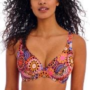 Freya Santiago Nights UW High Apex Bikini Top Rosa Mønster F 80 Dame