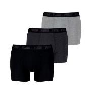 Puma 3P Men Everyday Boxer Svart/Grå bomull Small Herre