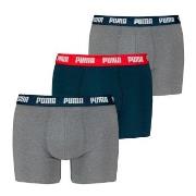 Puma 3P Men Everyday Boxer Grå/Blå bomull Small Herre