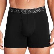 Under Armour 3P Perfect Cotton 6in Boxer Svart 3XL Herre