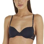 Tommy Hilfiger BH Lace Trim Balconette Bra Marine B 80 Dame