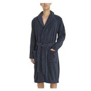 Tommy Hilfiger Cotton Towelling Bathrobe Marine bomull Medium Herre