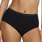 Damella Truser Classic Cotton Midi Brief Svart bomull Small Dame