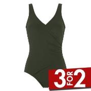 Damella Julia Chlorine Resistant Swimsuit Mørkgrørnn  polyamid 54 Dame