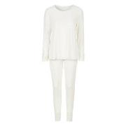 Damella Viscose Plain Pyjamas Set Elfenben viskose Large Dame