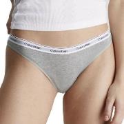 Calvin Klein Truser Modern Logo Thong Grå bomull Medium Dame