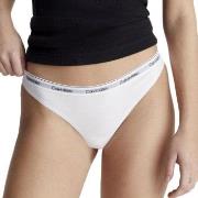 Calvin Klein Truser 3P Modern Logo Thongs Hvit bomull X-Small Dame