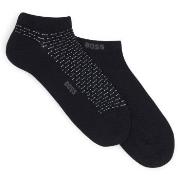 BOSS Strømper 2P Minipatetrn CC Ankle Socks Svart Str 39/42 Herre