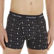 Calvin Klein 3P Cotton Stretch Trunks Svart Mønster bomull Medium Herr...