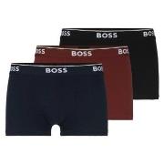 BOSS 3P Power Trunks Svart/Rød bomull Medium Herre