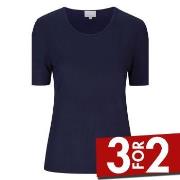 Damella Bamboo  31302 T-Shirt Marine Bambus Small Dame
