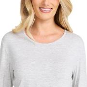 Damella Bamboo Long Sleeve Top Grå Bambus Medium Dame
