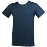 FILA Round Neck T-Shirt Navy bomull Large Herre