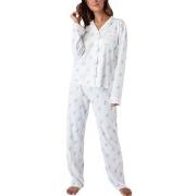 PJ Salvage Playful Prints Long Pyjamas Hvit Mønster Large Dame