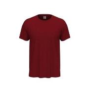 Stedman Classic Men T-shirt Vinrød  bomull Small Herre