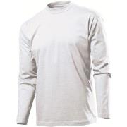 Stedman Classic Long Sleeve Men Hvit bomull 3XL Herre