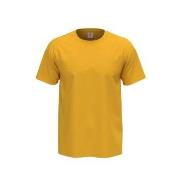 Stedman Comfort Men T-shirt Sennepsgul bomull Small Herre