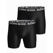 Björn Borg 2P Performance Boxer 1572 Svart polyester X-Large Herre