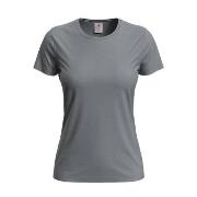 Stedman 4P Classic Women T-shirt Grå bomull Small Dame