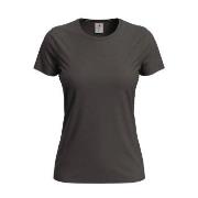 Stedman 4P Classic Women T-shirt Mørkbrun  bomull Large Dame