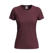 Stedman Classic Women T-shirt Vinrød  bomull Small Dame