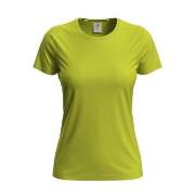 Stedman 4P Classic Women T-shirt Limegrønn bomull Large Dame