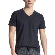 Calida Remix Basic V-Neck T-shirt Mørkblå bomull Medium Herre