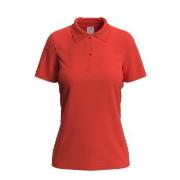 Stedman Polo Women Oransje/Rød bomull Large Dame