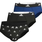 adidas 3P Active Flex Cotton Brief Svart/Blå bomull Medium Herre