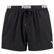 Puma Badebukser Logo Short Length Swim Shorts Svart polyester Small He...