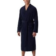 Schiesser Terry Bathrobe Marine Small Herre