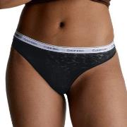 Calvin Klein Truser Lace Thong Svart polyamid 3XL Dame