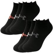 Under Armour Strømper 6P Essential No Show Socks Svart polyester Strl ...