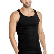 Bread and Boxers Ribbed Tank Top 2P Svart økologisk bomull Small Herre