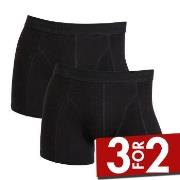 Claudio 2P Cotton Trunks Helsvart bomull Medium Herre