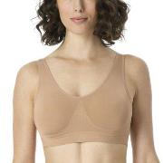 Schiesser BH Bustier Removable Pads Bra Beige polyamid Small Dame